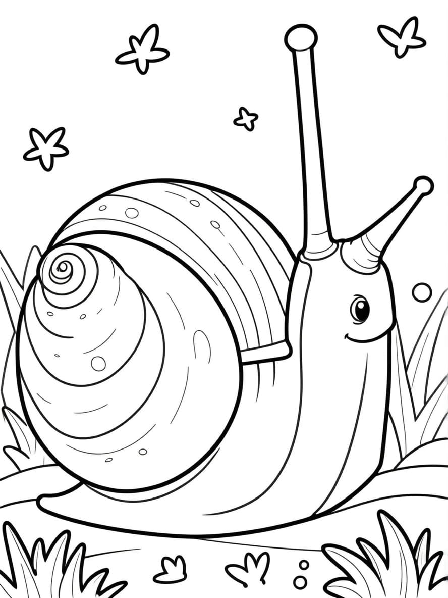 Coloriage Escargot