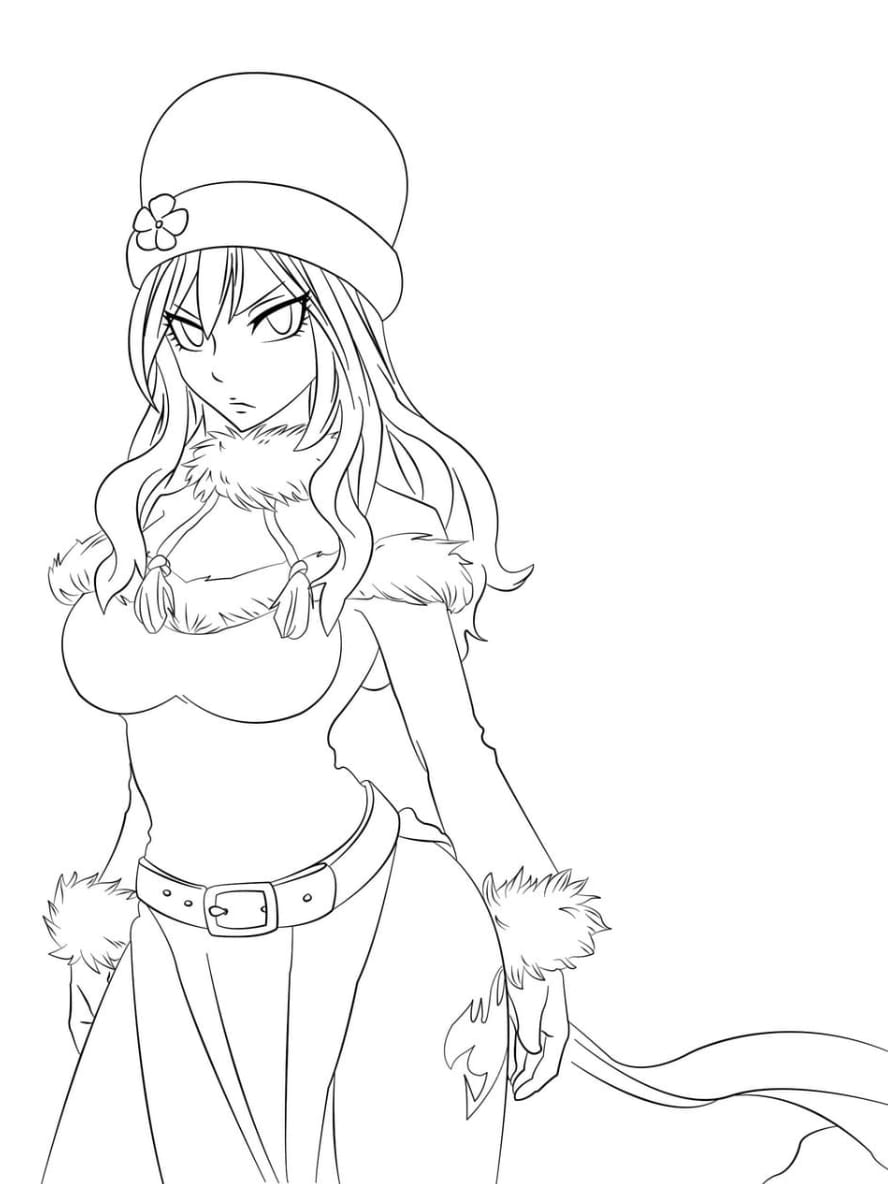 Coloriage Fairy Tail Juvia Lockser