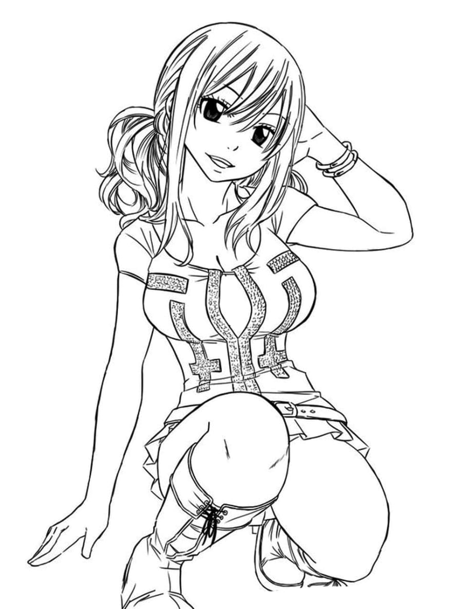 Coloriage Fairy Tail Lucy Fairy Tail