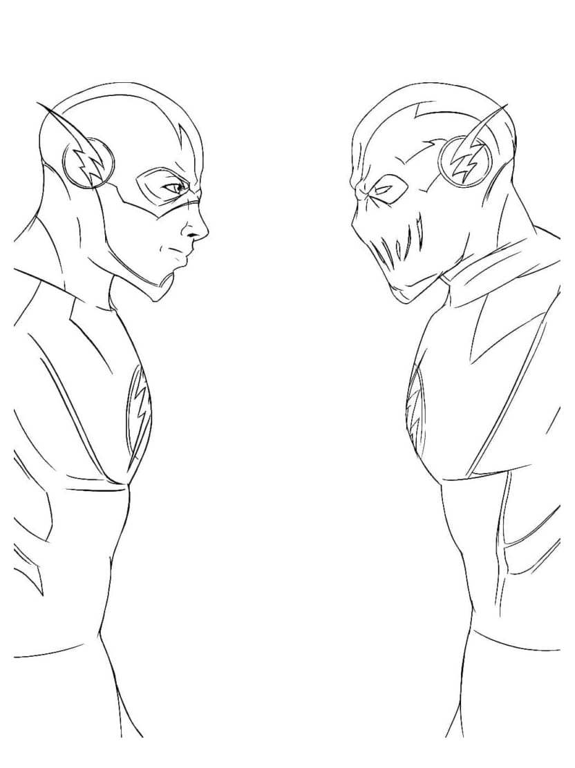 Coloriage Flash Et Venom