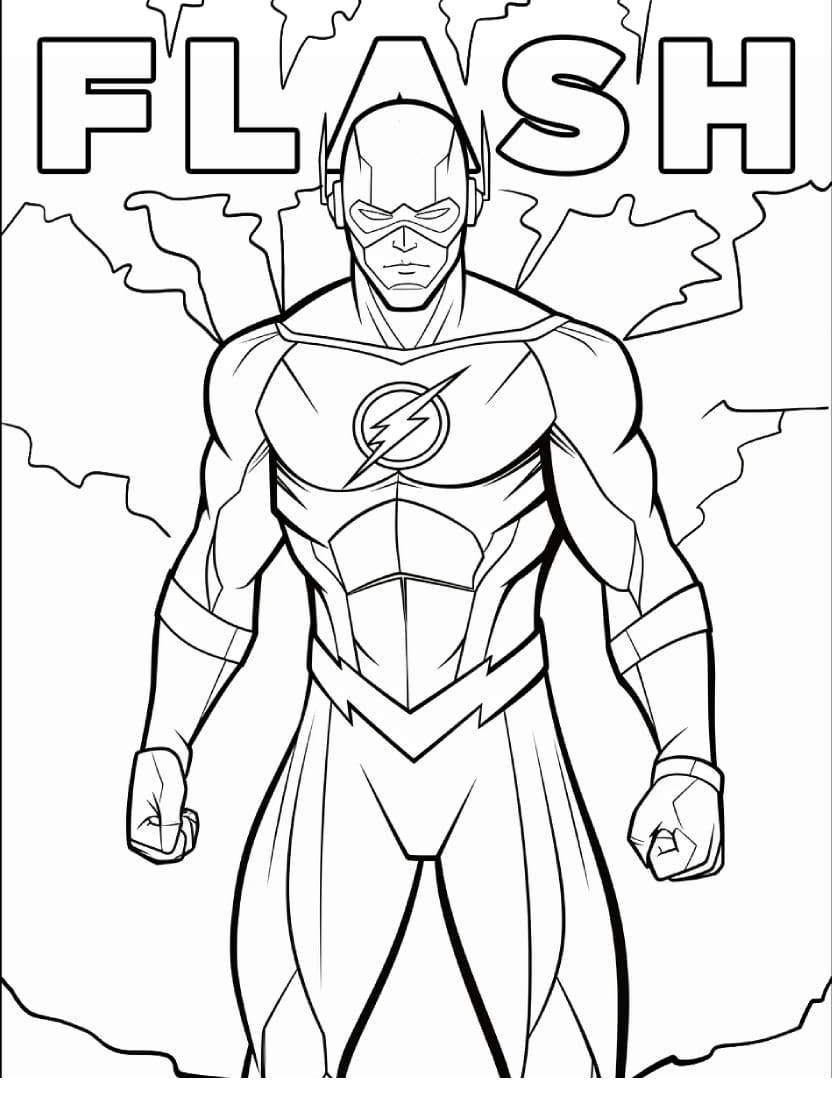 Coloriage Flash Gratuit