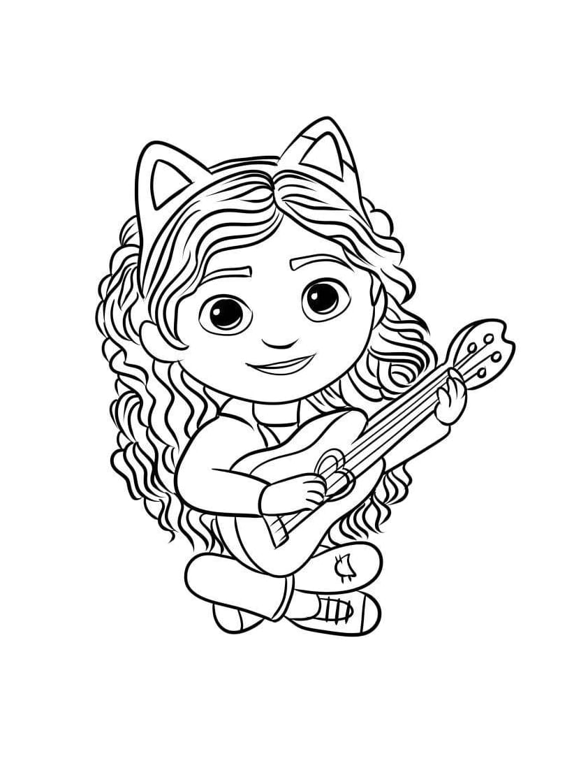 Coloriage Gabby Chat Pleine Dimaginaire