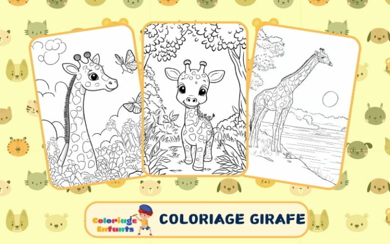 Coloriage Girafe