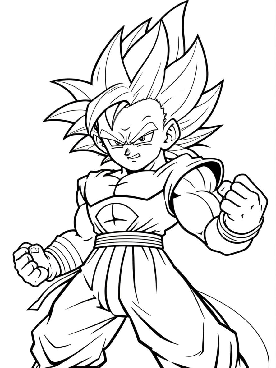 Coloriage Gogeta Chibi