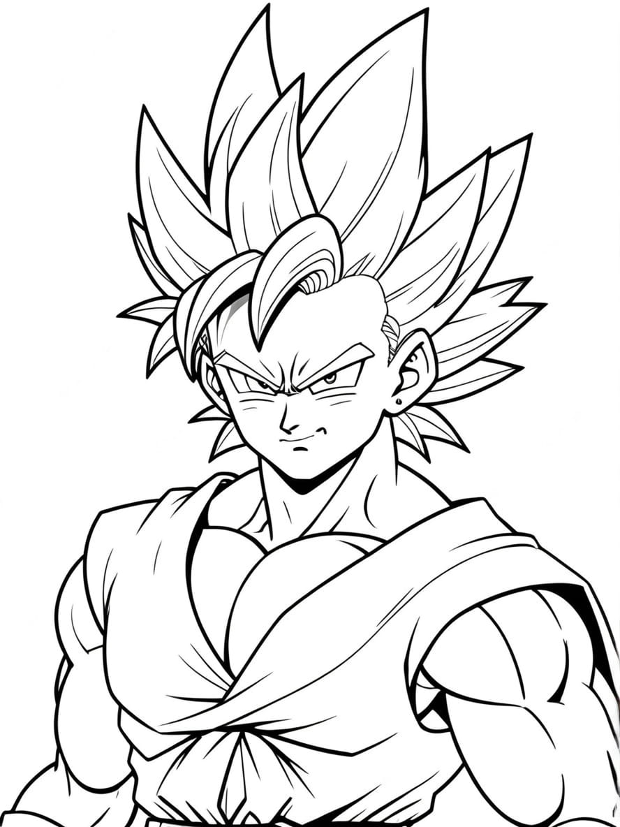 Coloriage Gogeta