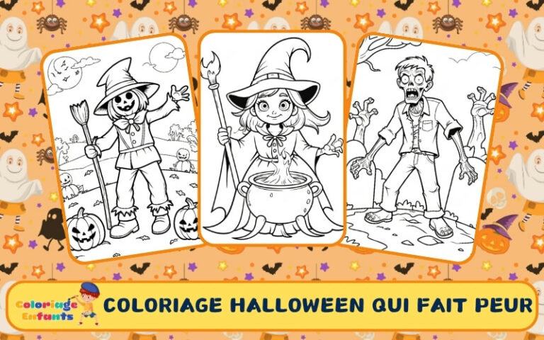 Coloriage Halloween Qui Fait Peur