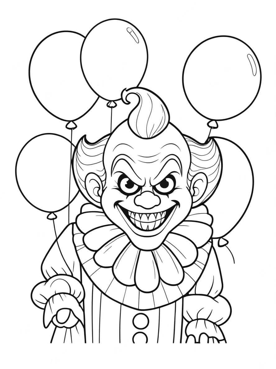 Coloriage Halloween Qui Fait Peur Effrayant