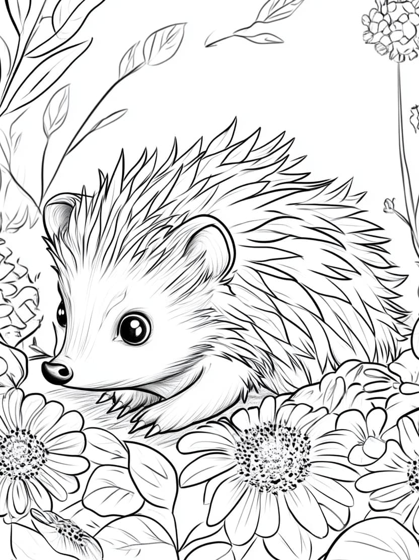 Coloriage Herisson Gratuit