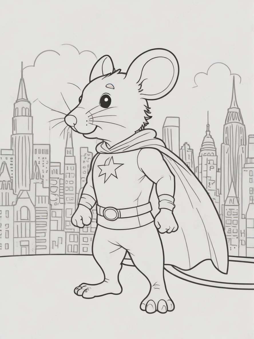 Coloriage Heros De La Souris