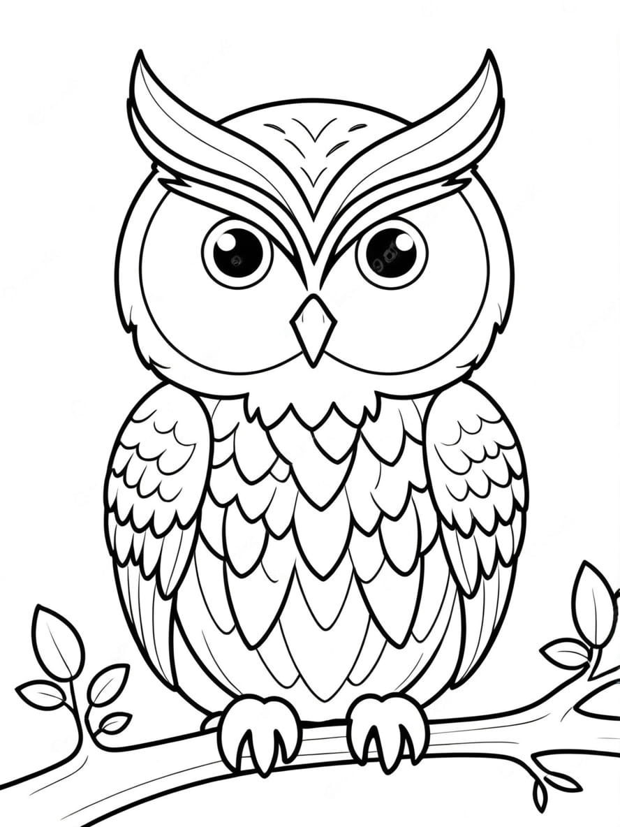 Coloriage Hibou