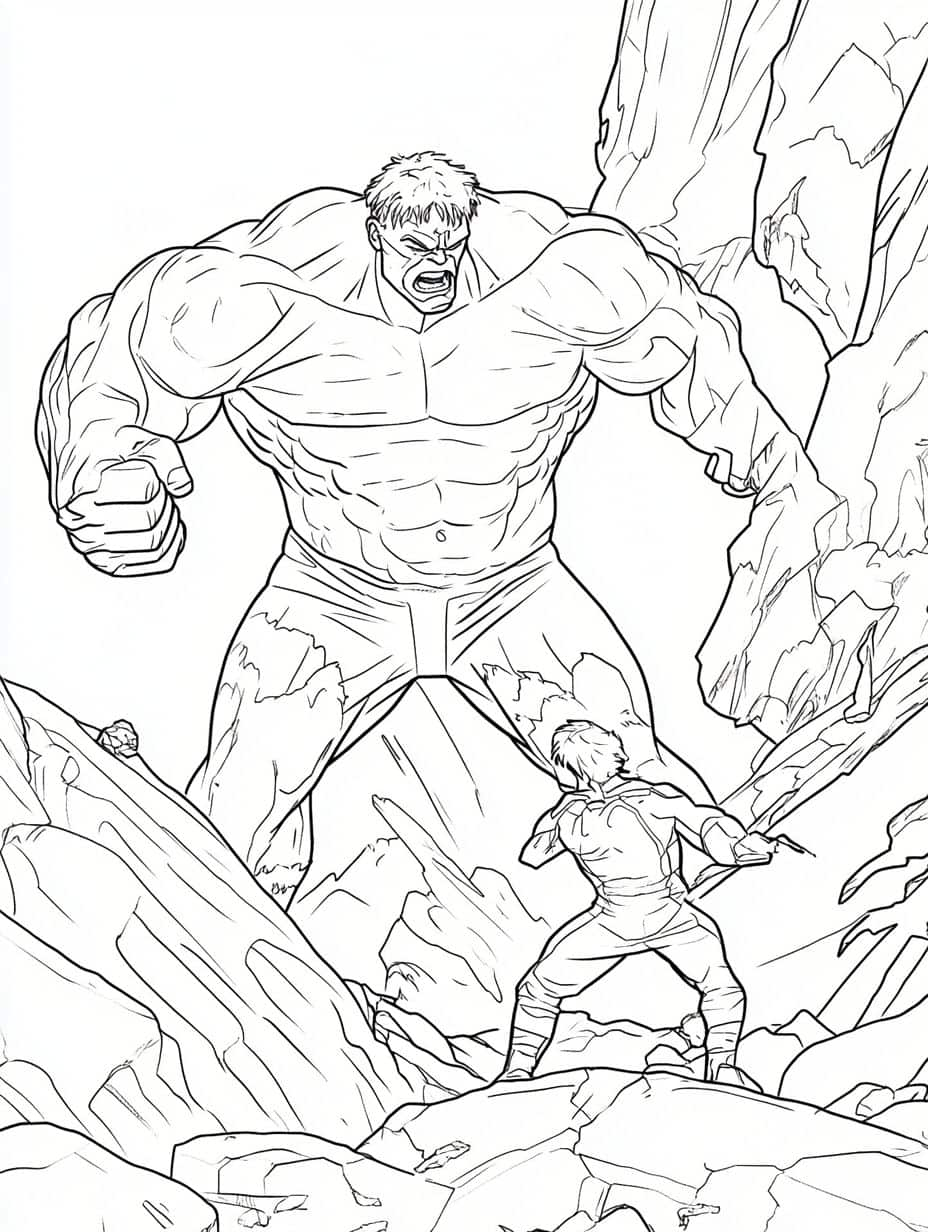 Coloriage Hulk Dessins