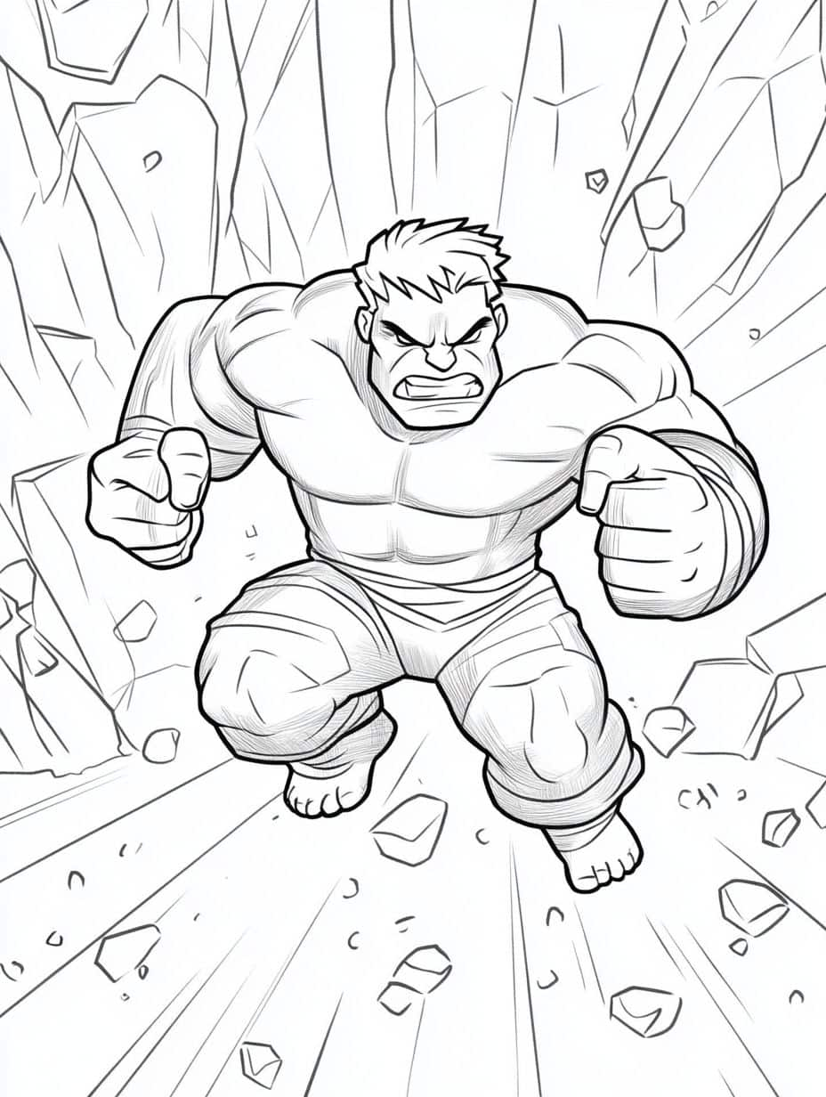 Coloriage Hulk Enfants