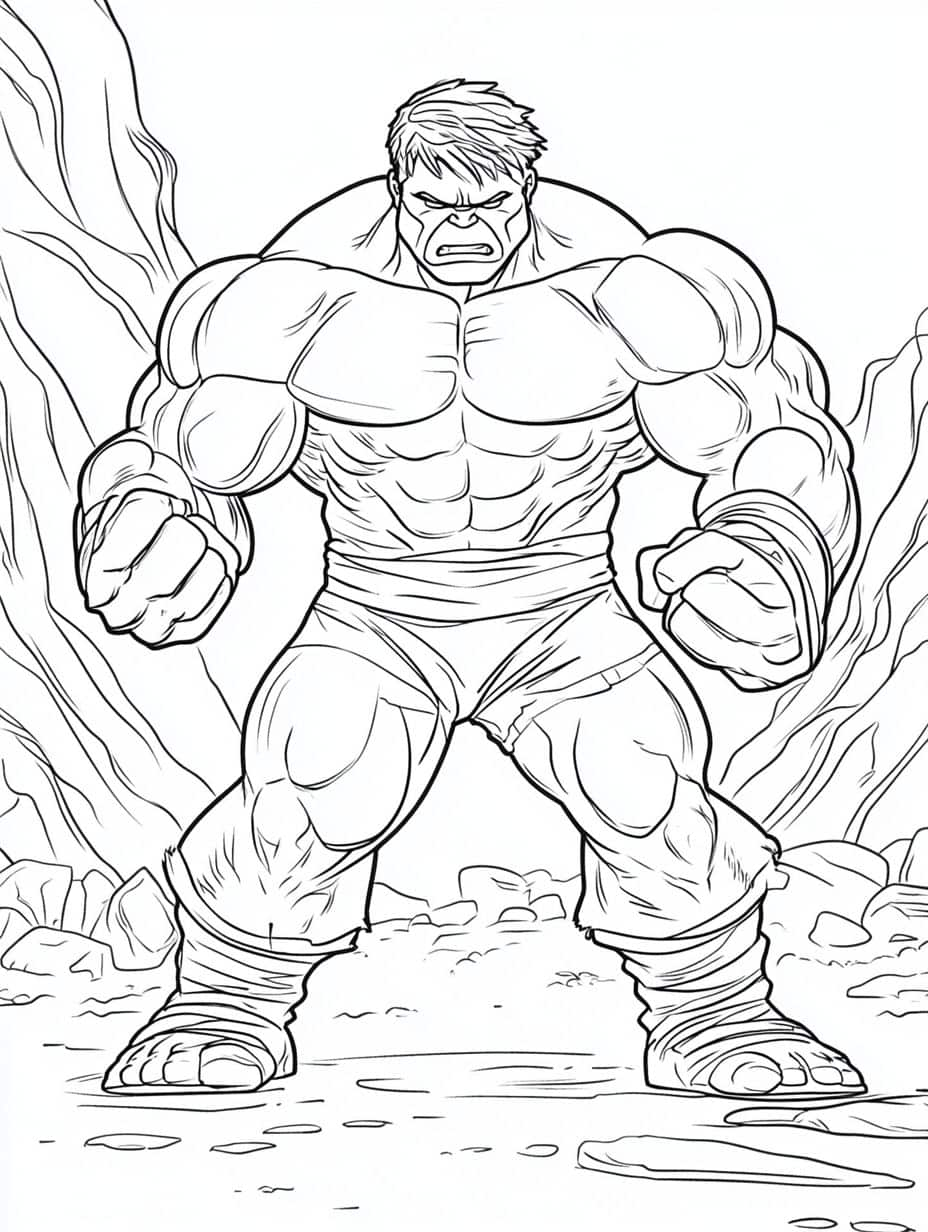 Coloriage Hulk Gratuit