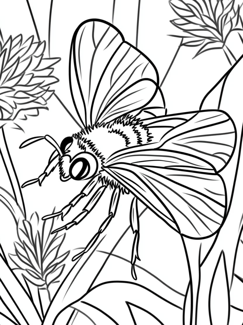 Coloriage Insecte Insecte Volant Gratuit