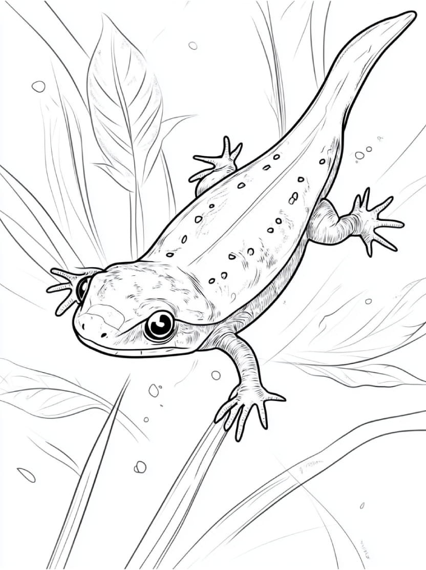 Coloriage Insecte Lezard