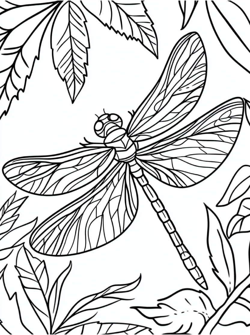 Coloriage Insecte Papillon Et Fleur