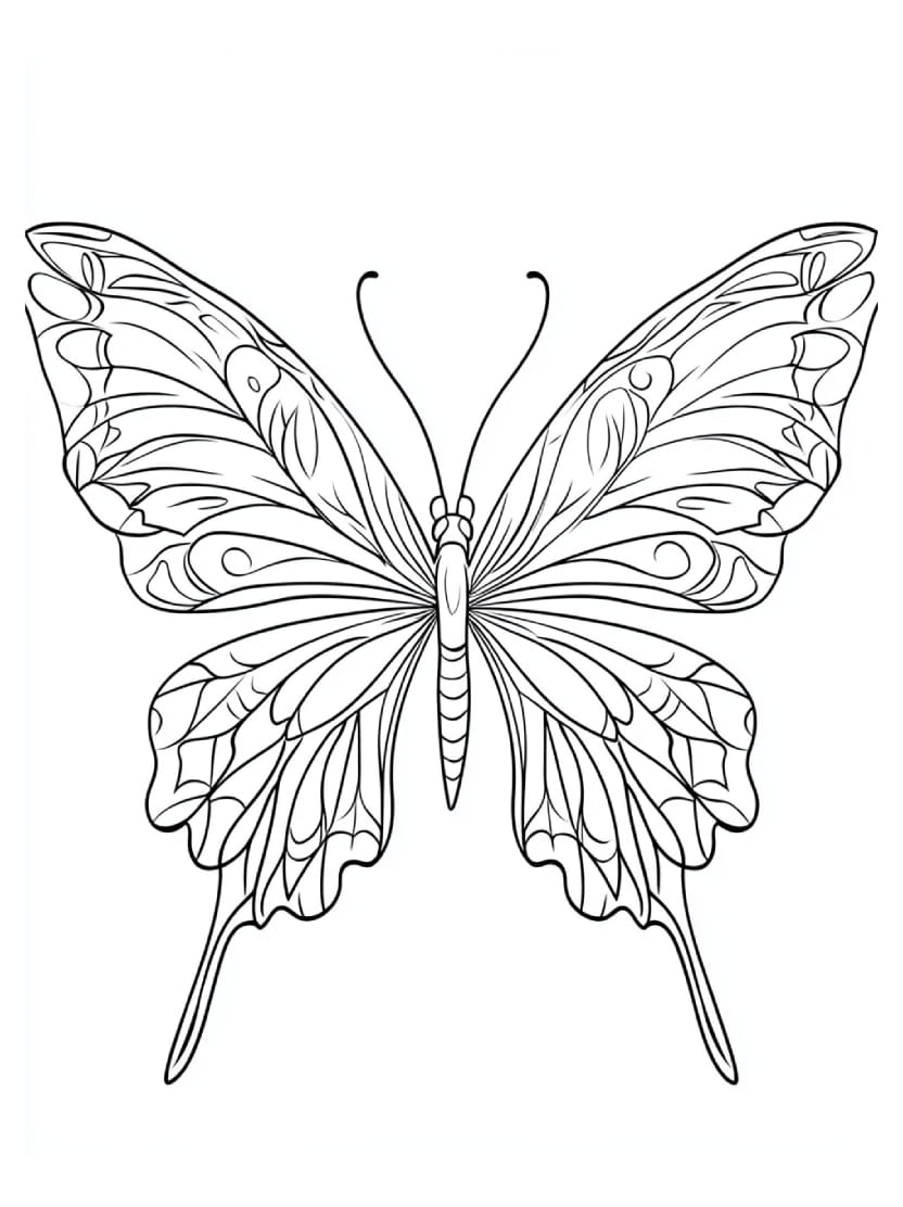 Coloriage Insecte Papillon Gratuit