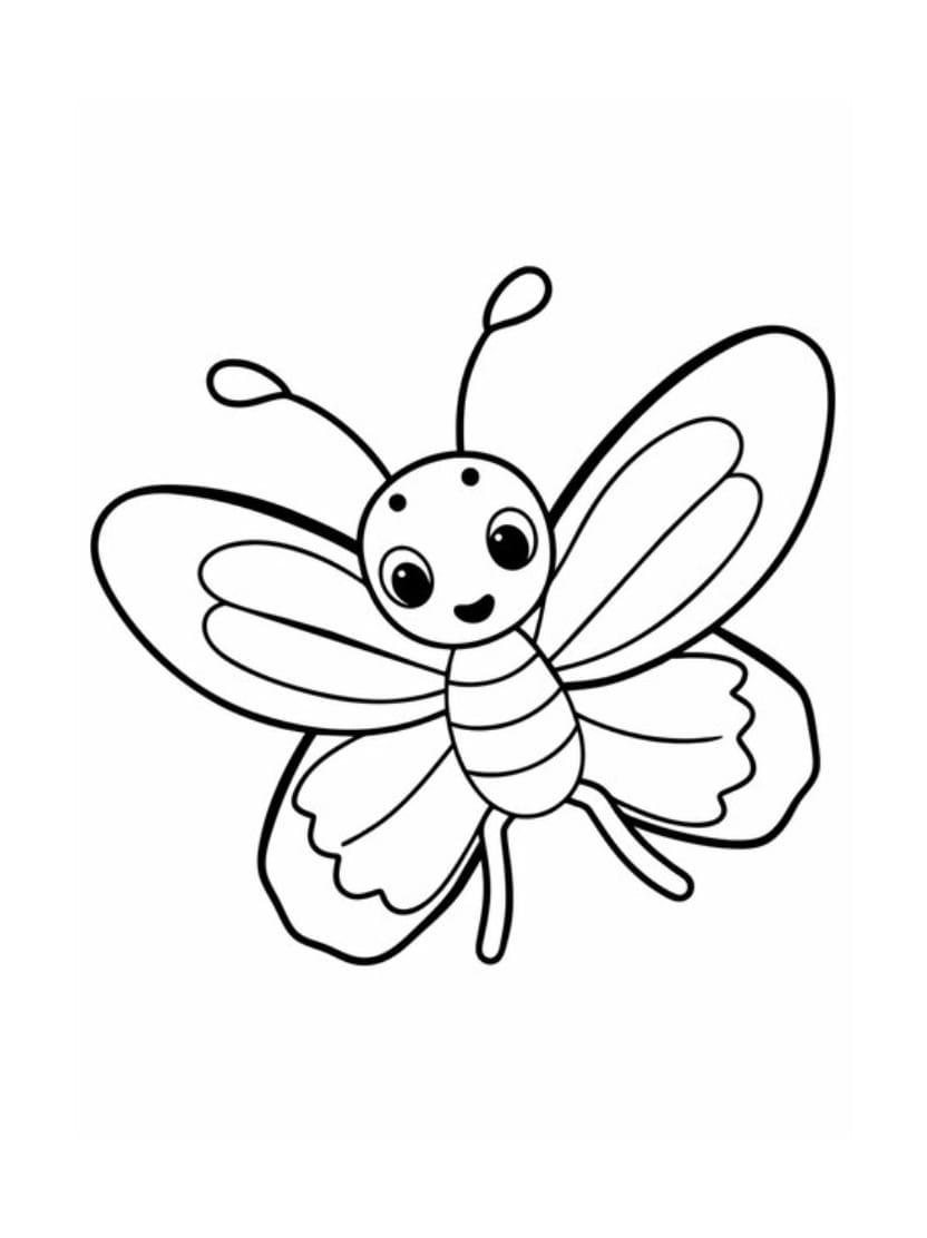 Coloriage Insecte Simple A Imprimer