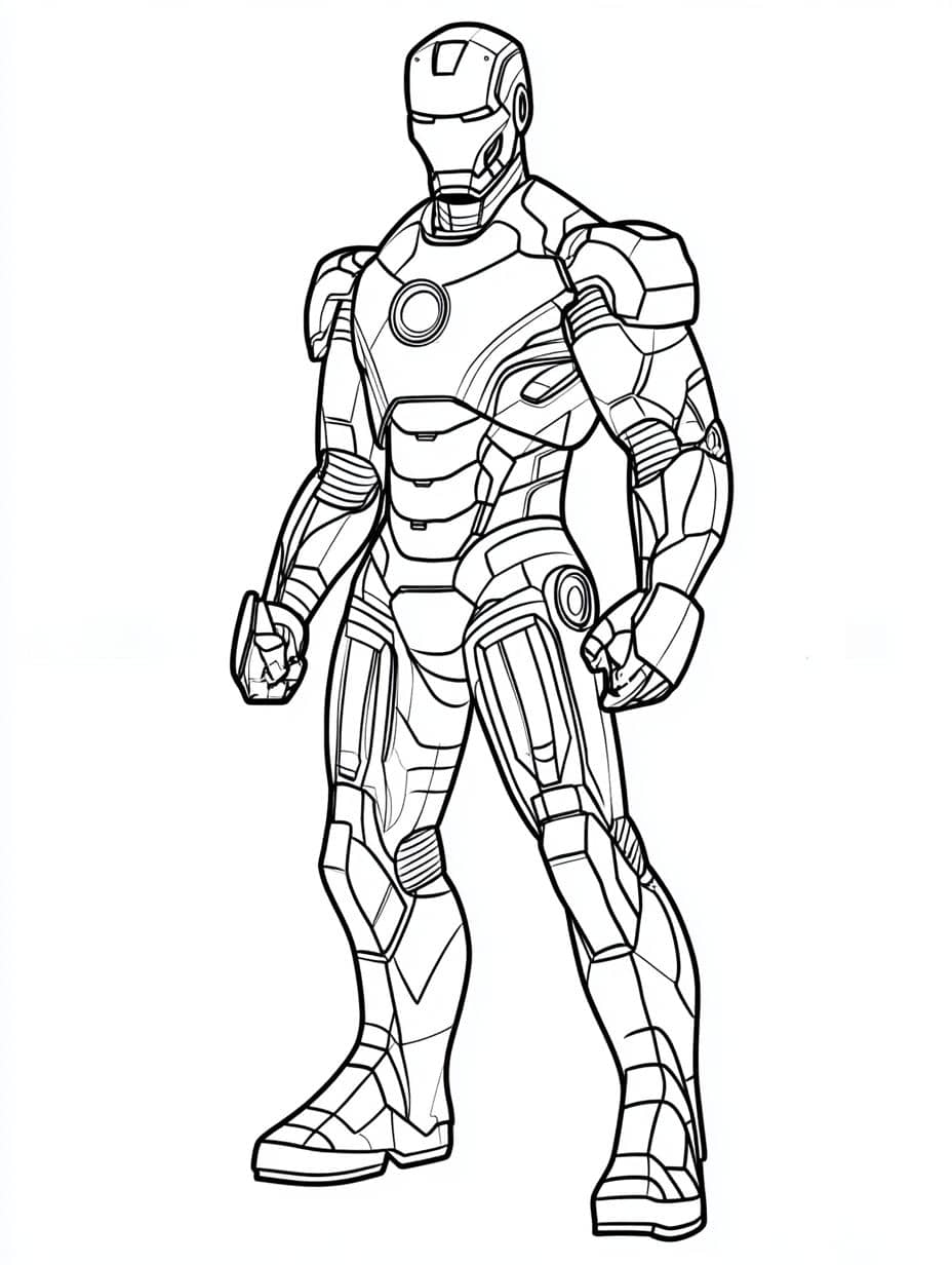 Coloriage Iron Man Cool