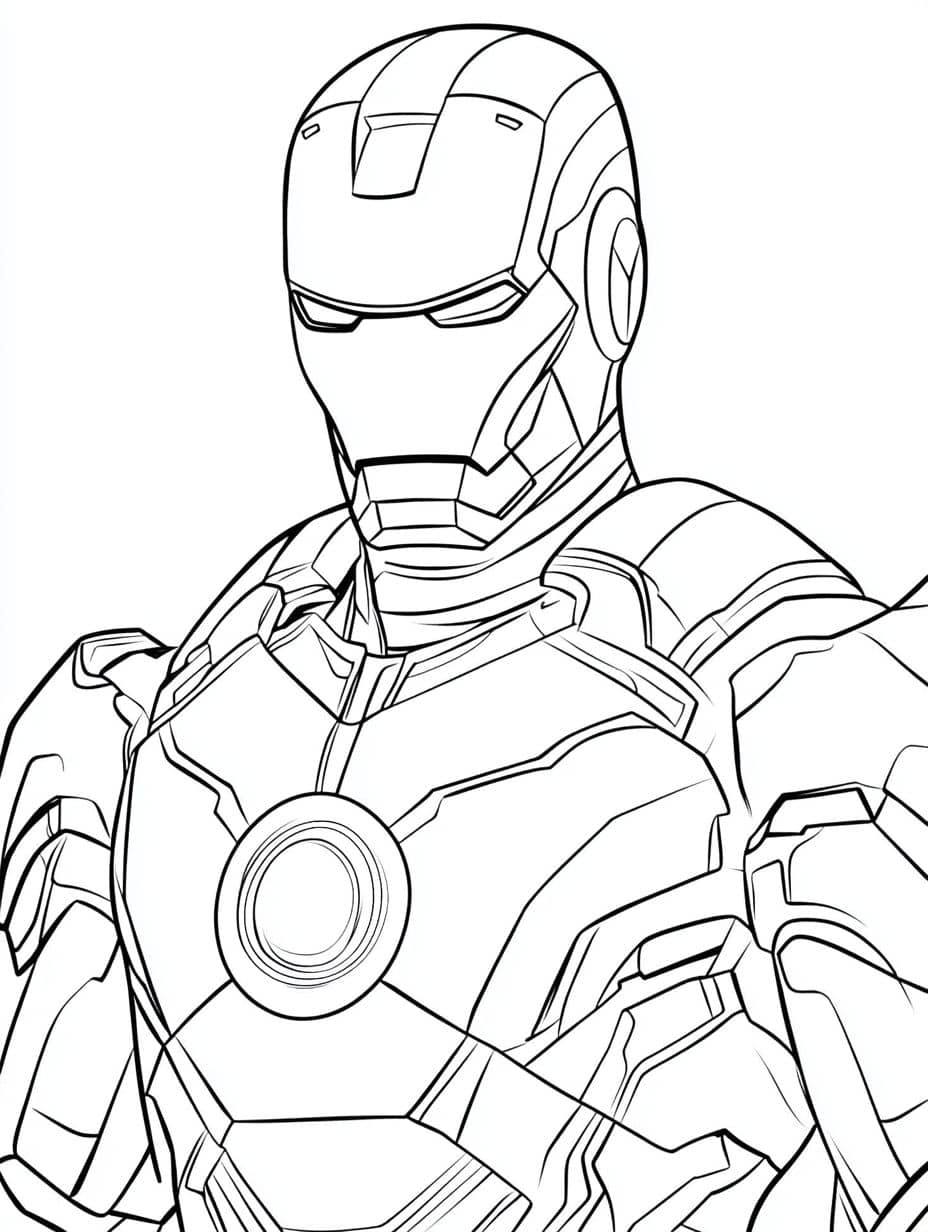 Coloriage Iron Man Gratuit