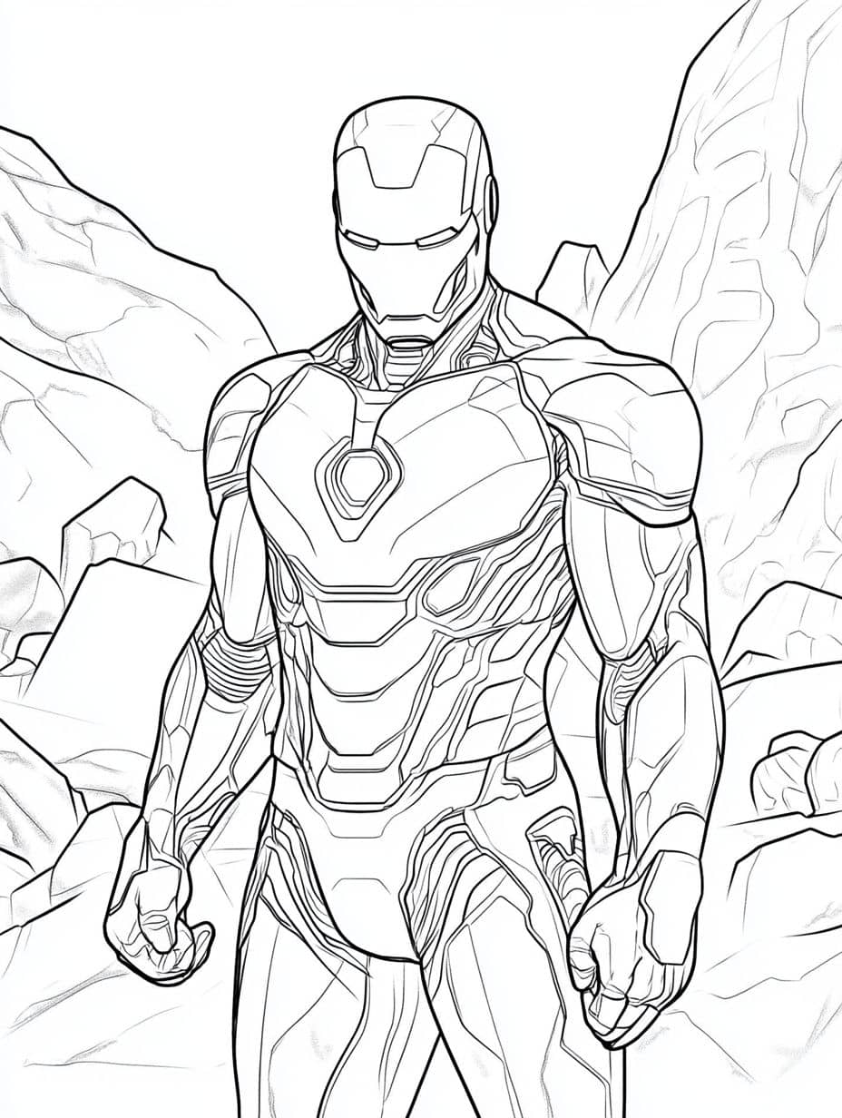 Coloriage Iron Man Pour Enfant Gratuit