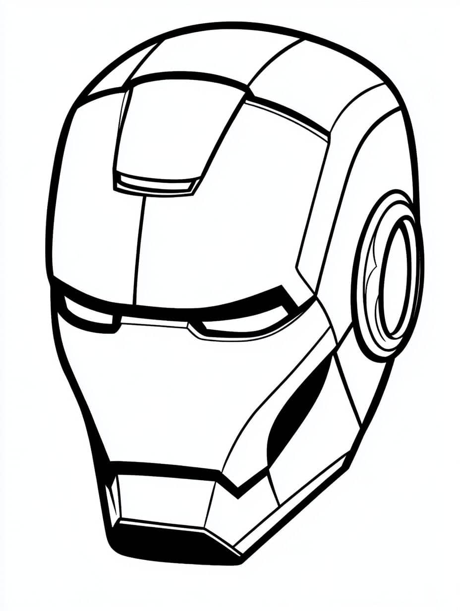 Coloriage Iron Man Symbole