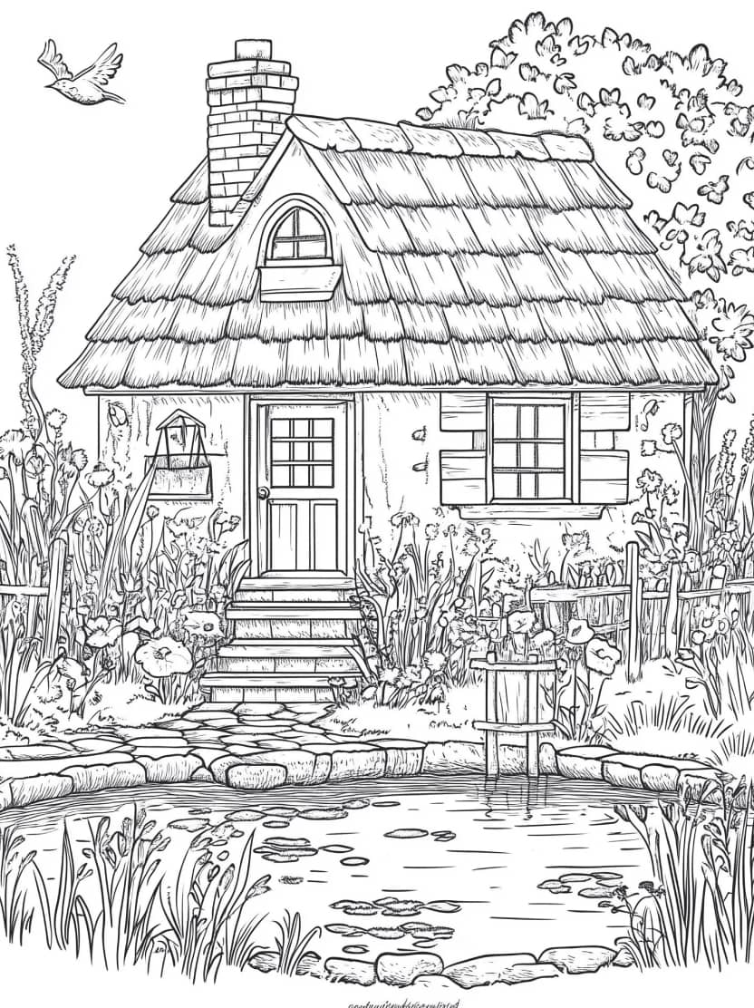 Coloriage Jardin Artistique