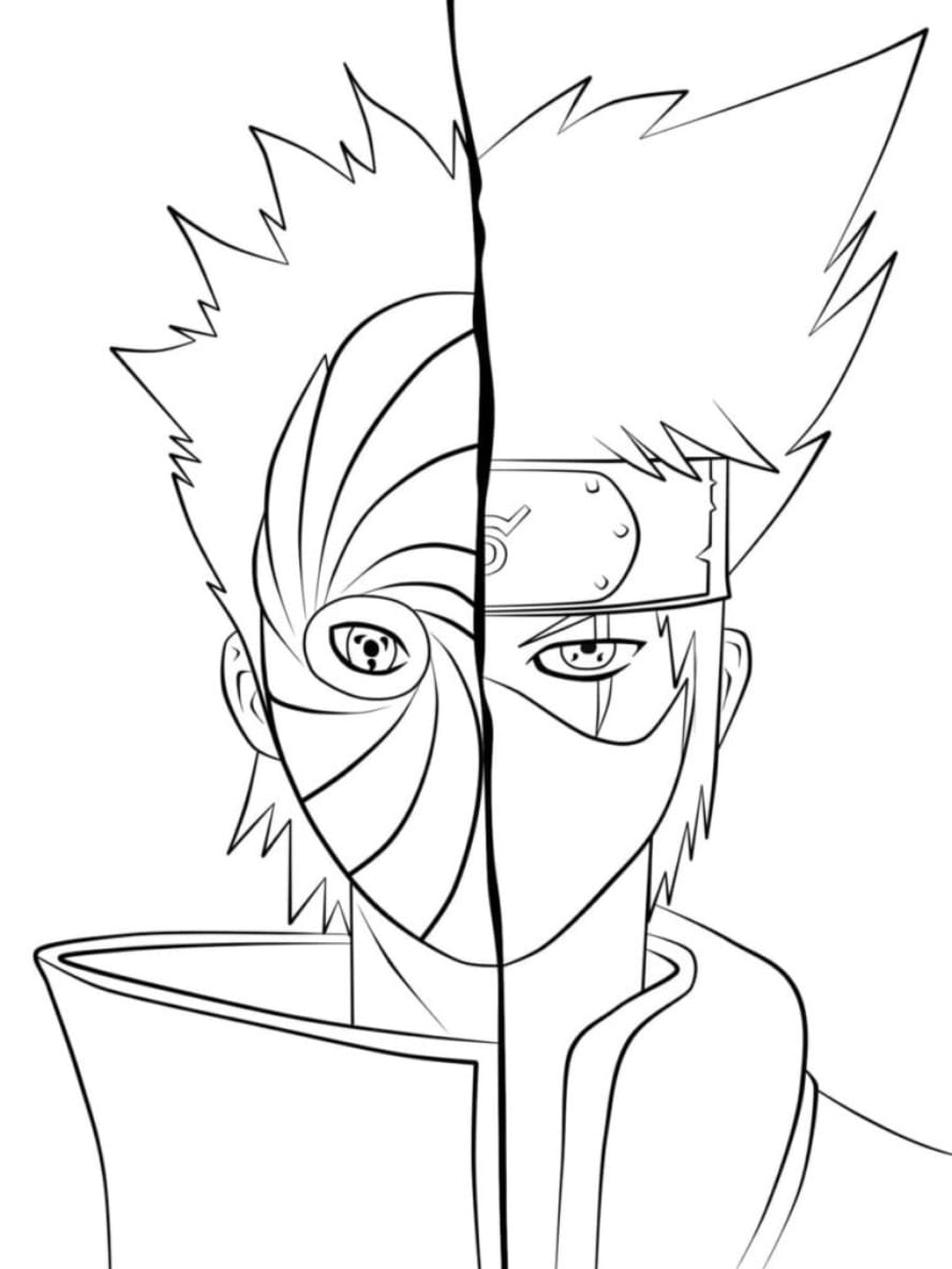 Coloriage Kakashi Et Toby