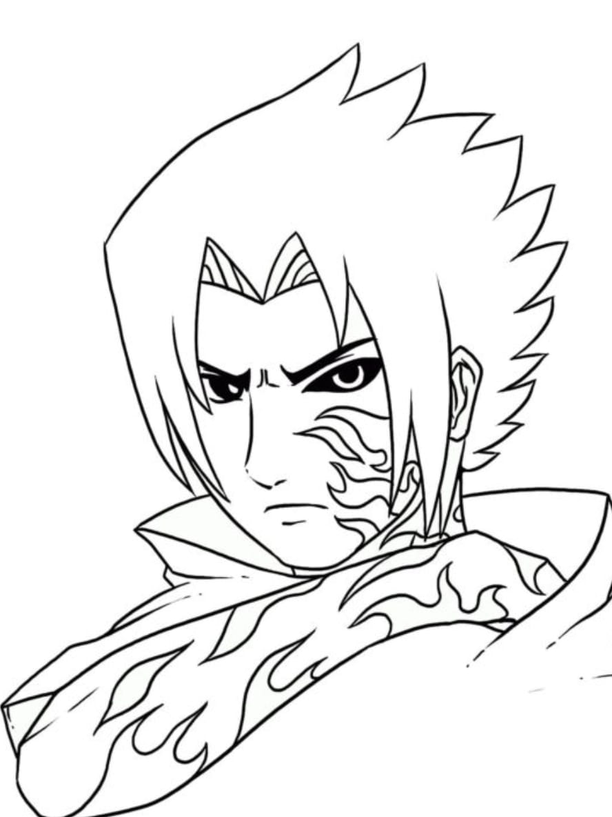 Coloriage La Musique Japonaise D Uchiha Sasuke