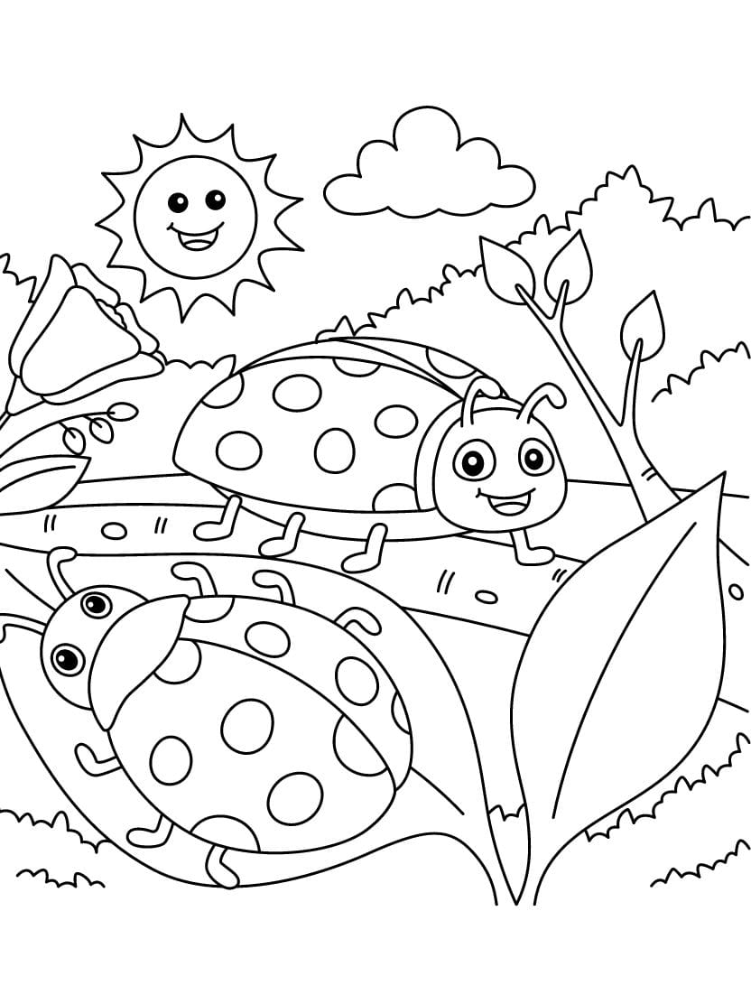 Coloriage Ladybug Artistique A Imprimer