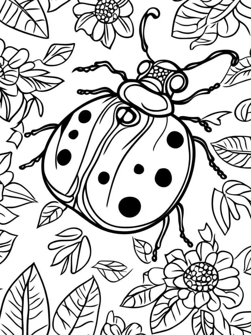 Coloriage Ladybug Artistique Pour Enfant