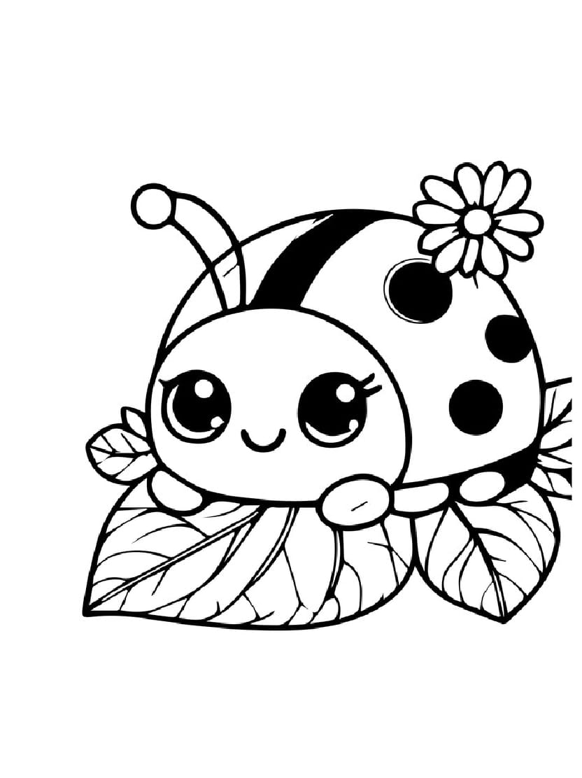 Coloriage Ladybug Mignon