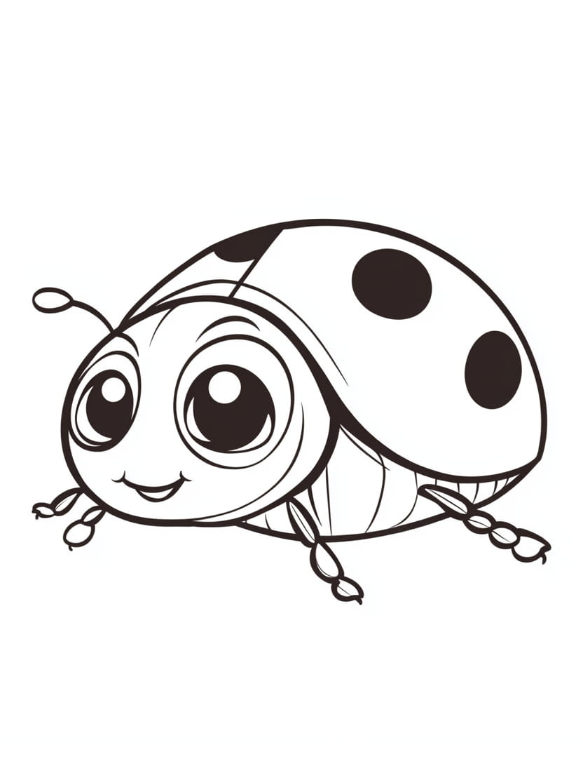 Coloriage Ladybug Simple