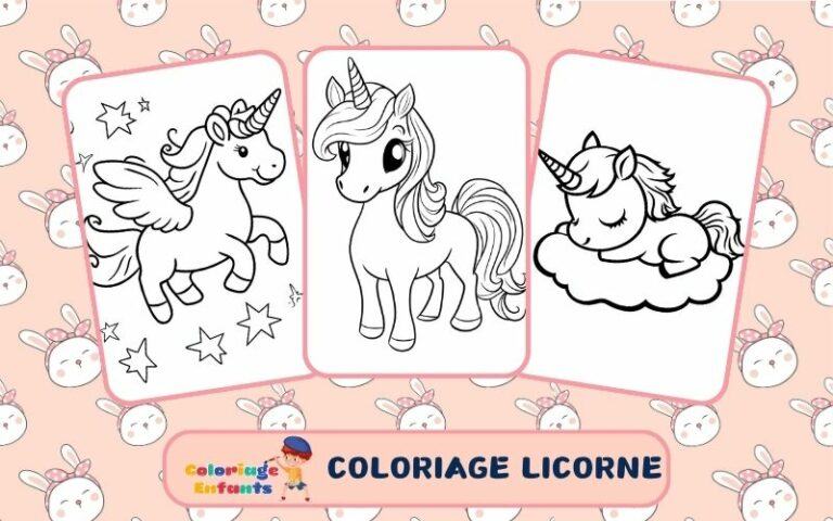 Coloriage Licorne