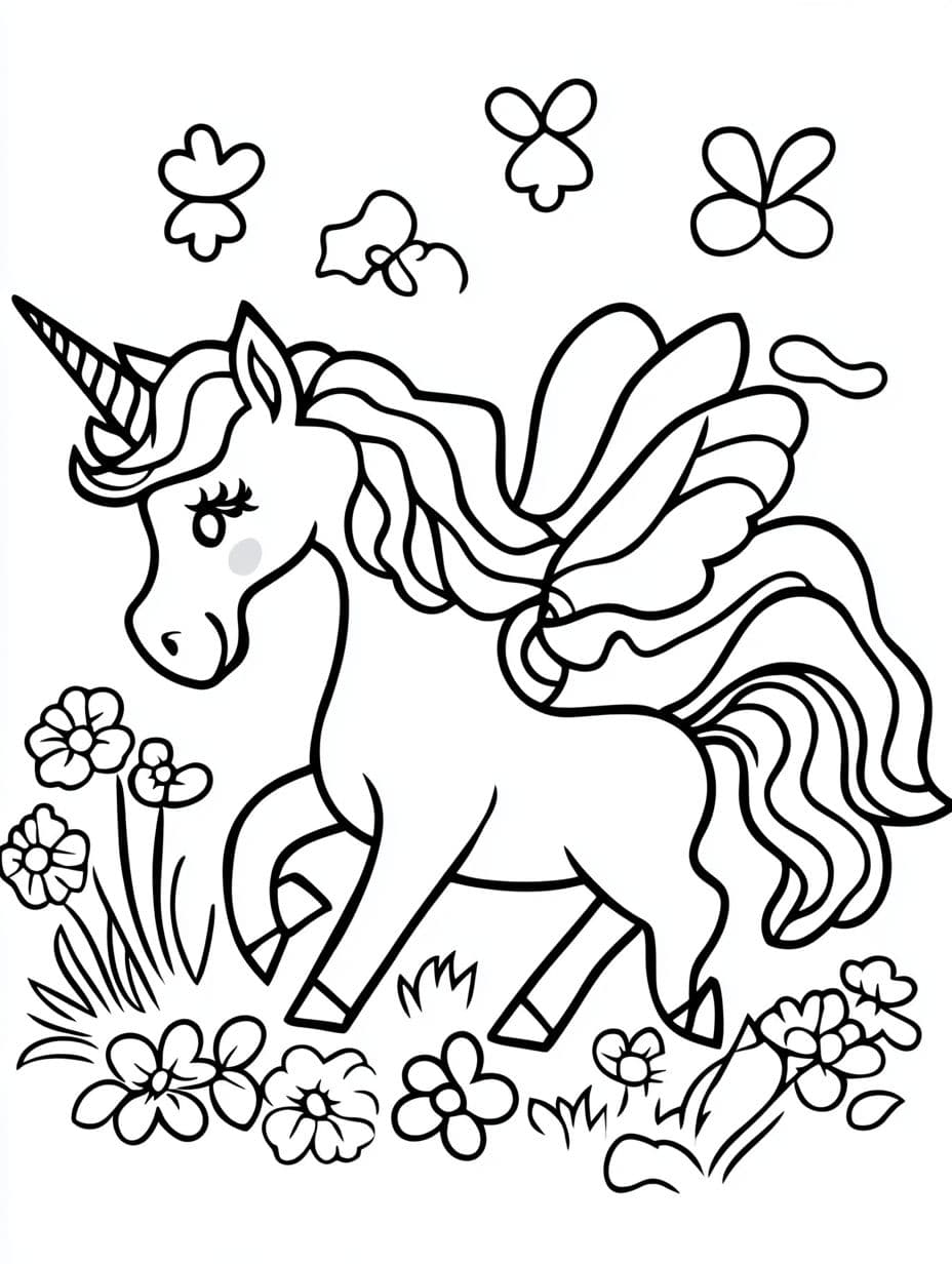 Coloriage Licorne A Imprimer