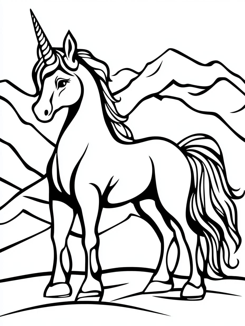 Coloriage Licorne Pour Enfant