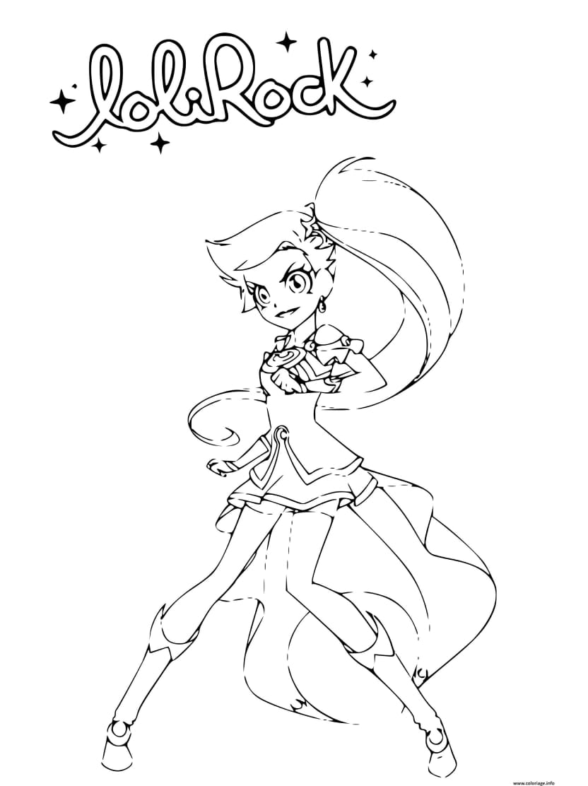 Coloriage Lolirock Aide Les Enfants A Creer