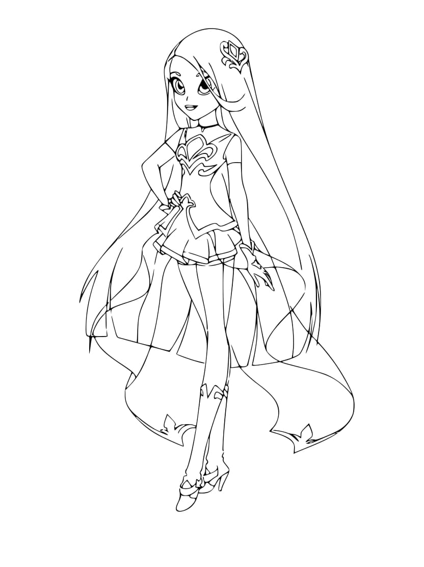 Coloriage Lolirock Dans Le Monde Des Contes