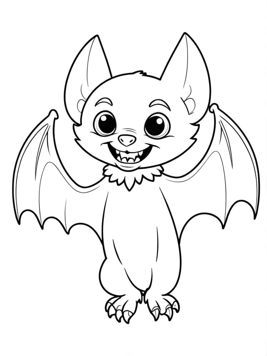 Coloriage Magique Halloween Chauve Souris