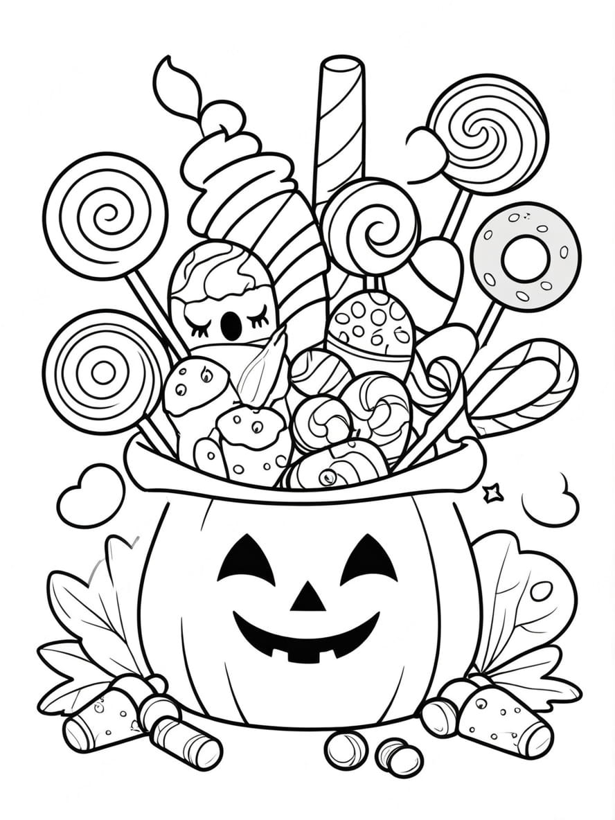 Coloriage Magique Halloween Citrouille