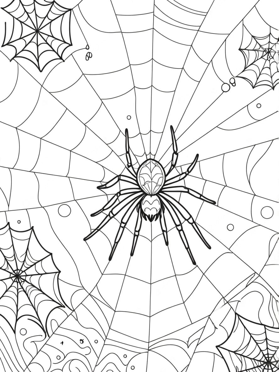 Coloriage Magique Halloween Et Araignee