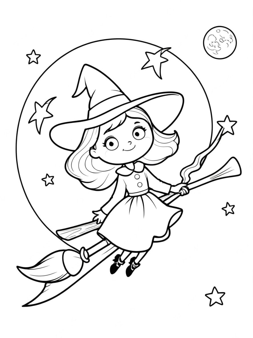 Coloriage Magique Halloween Mignon