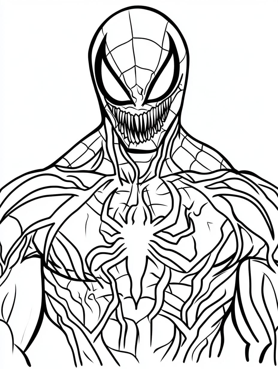 Coloriage Marvel Puissant