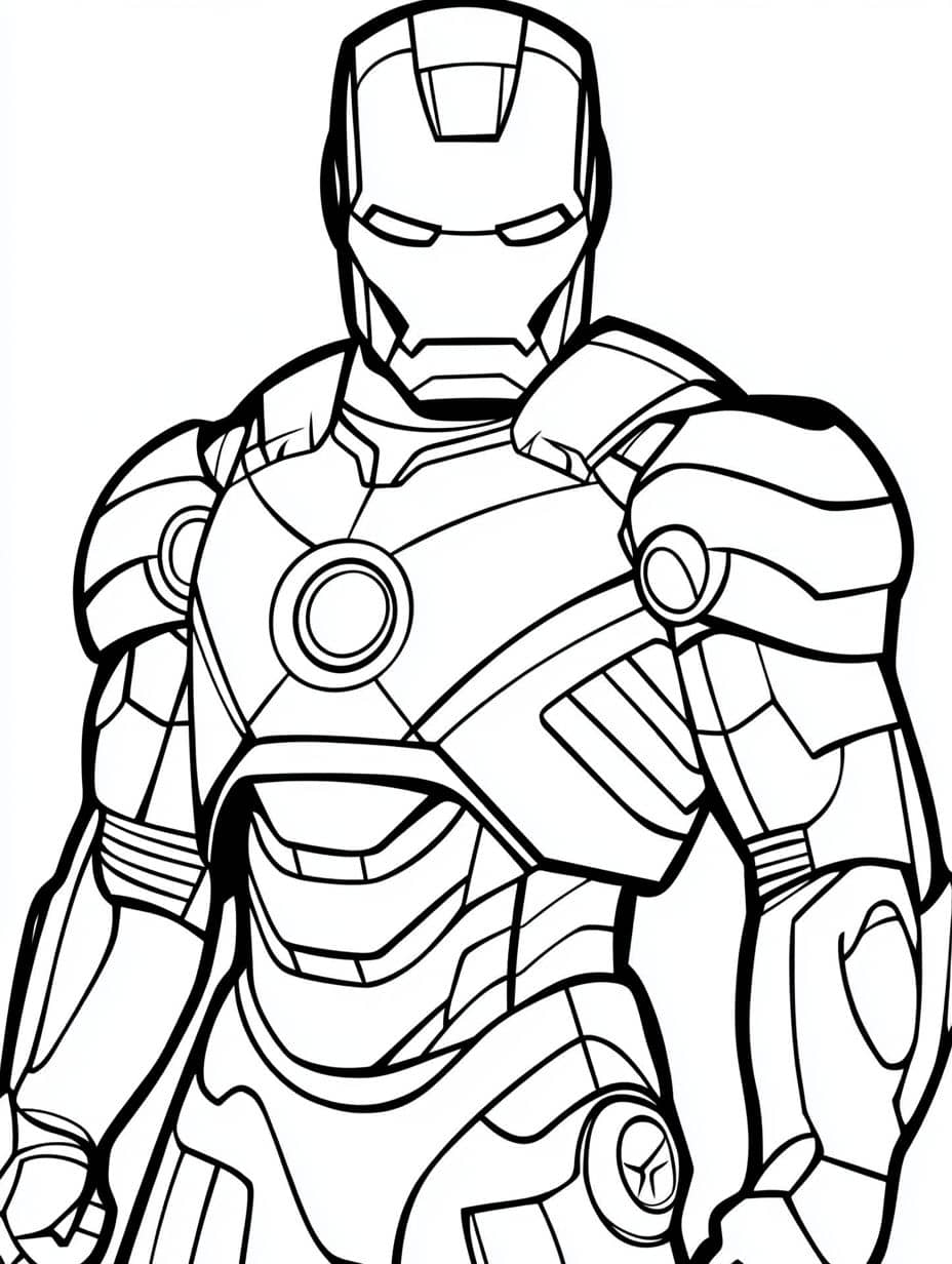 Coloriage Marvel Simple