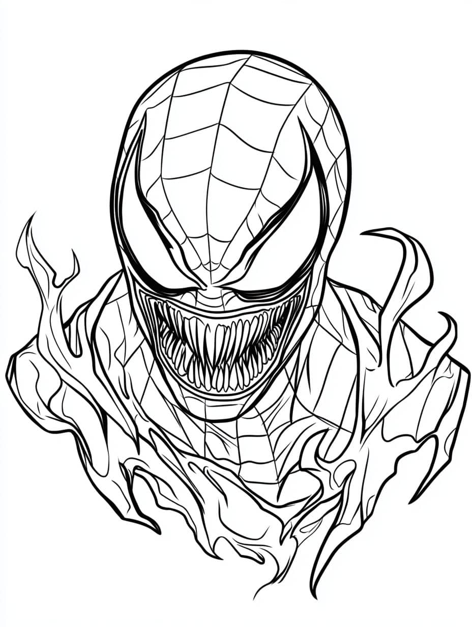 Coloriage Marvel Venom