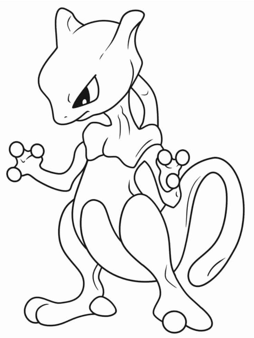 Coloriage Mewtwo