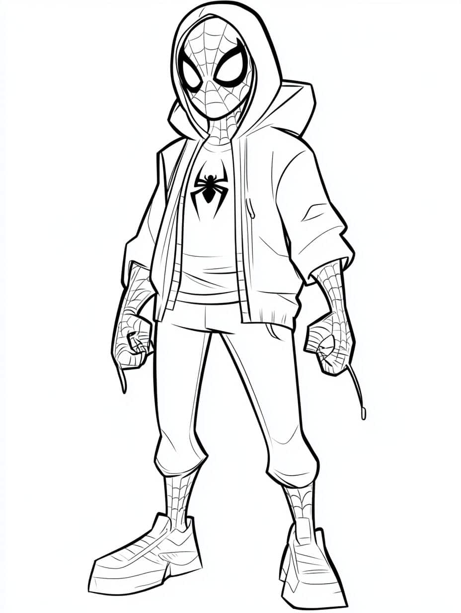 Coloriage Miles Morales A Imprimer