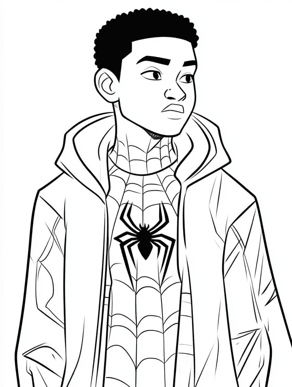 Coloriage Miles Morales Creatif