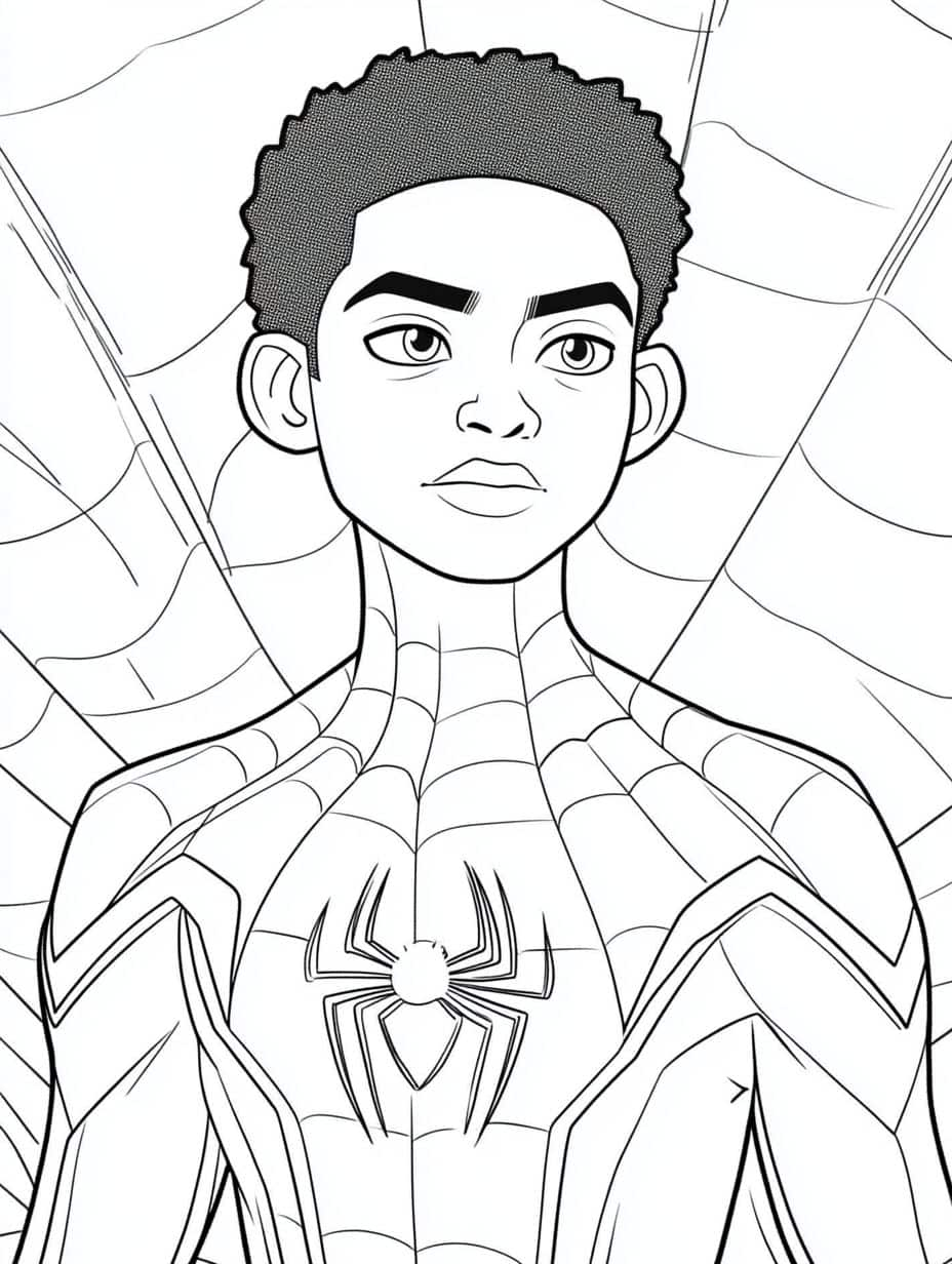 Coloriage Miles Morales Gratuit