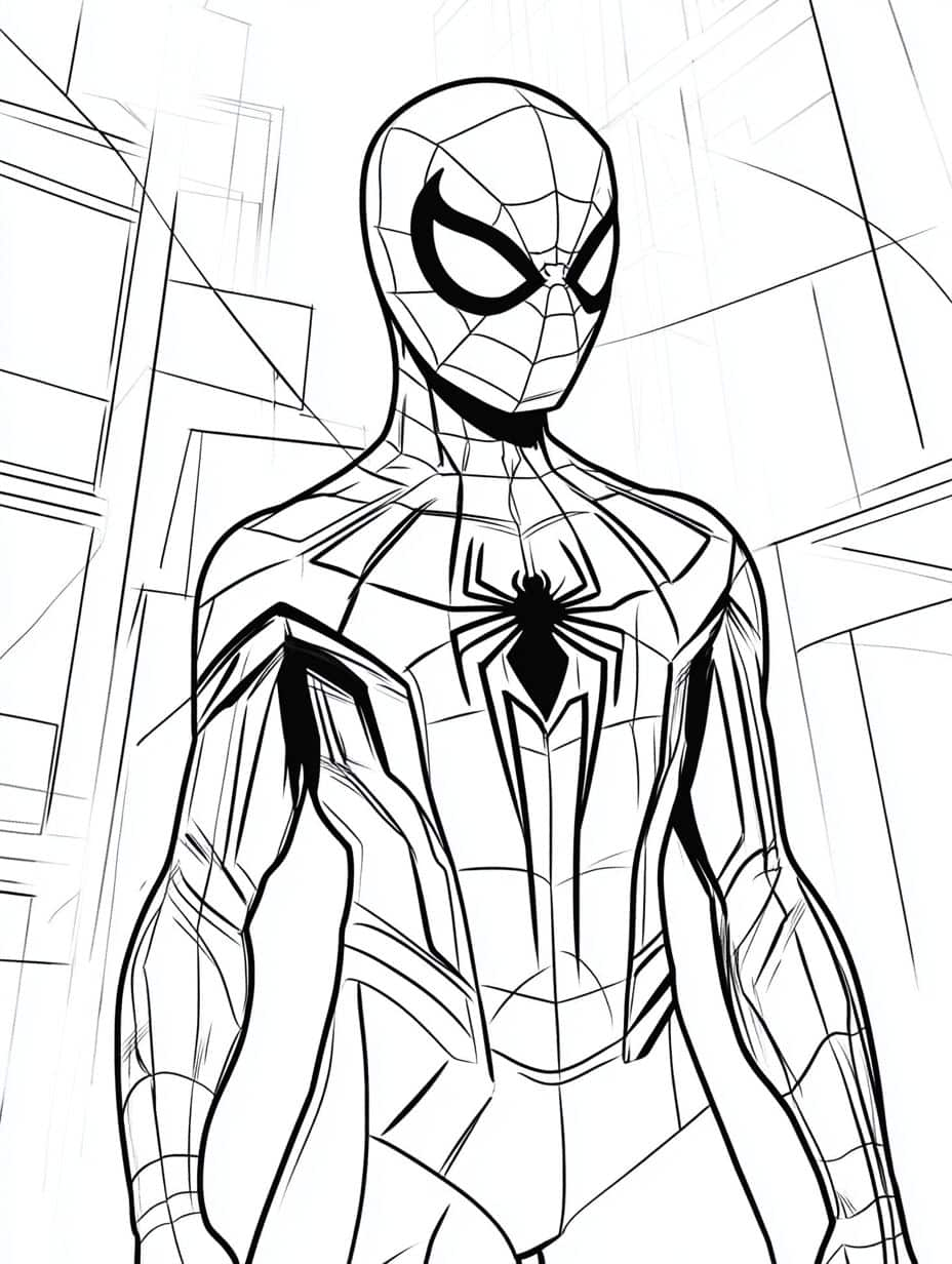 Coloriage Miles Morales Simple